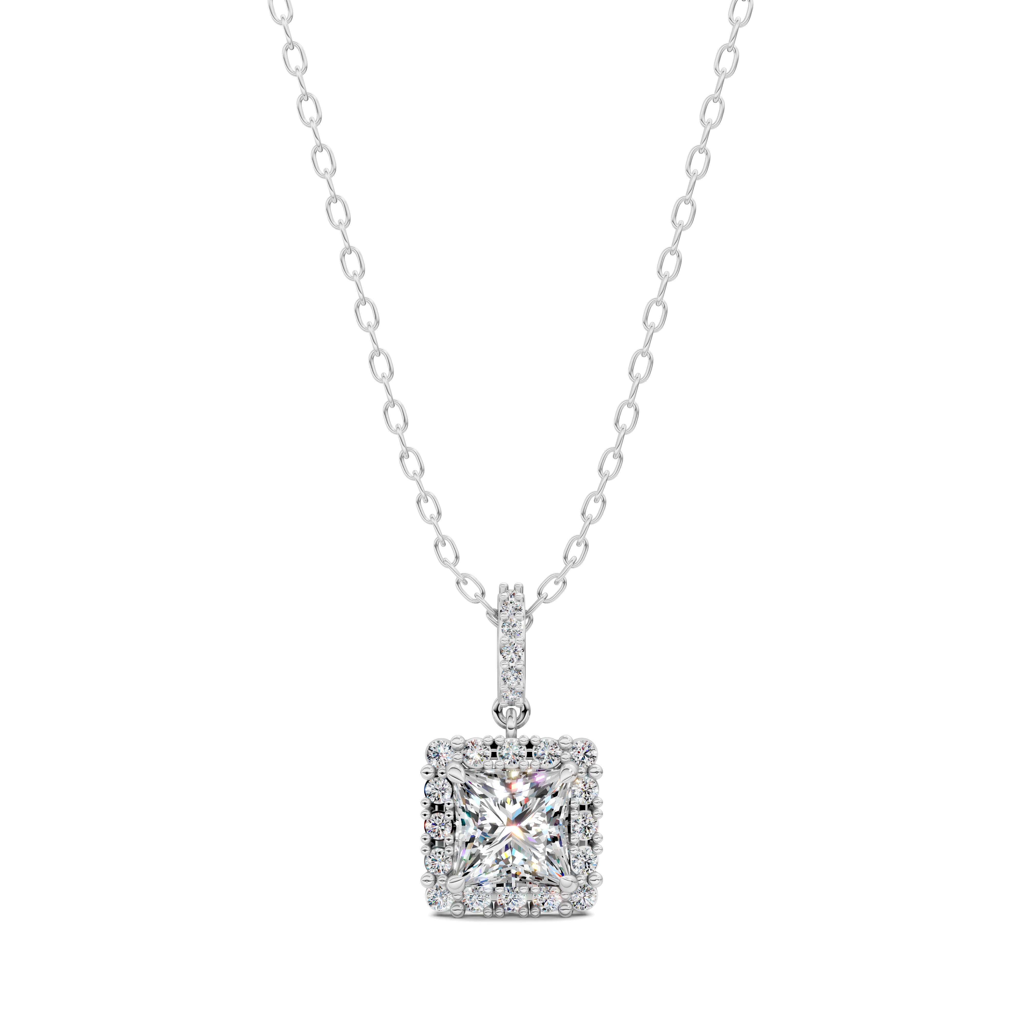Princess Halo Pendant (1.50 CTW)