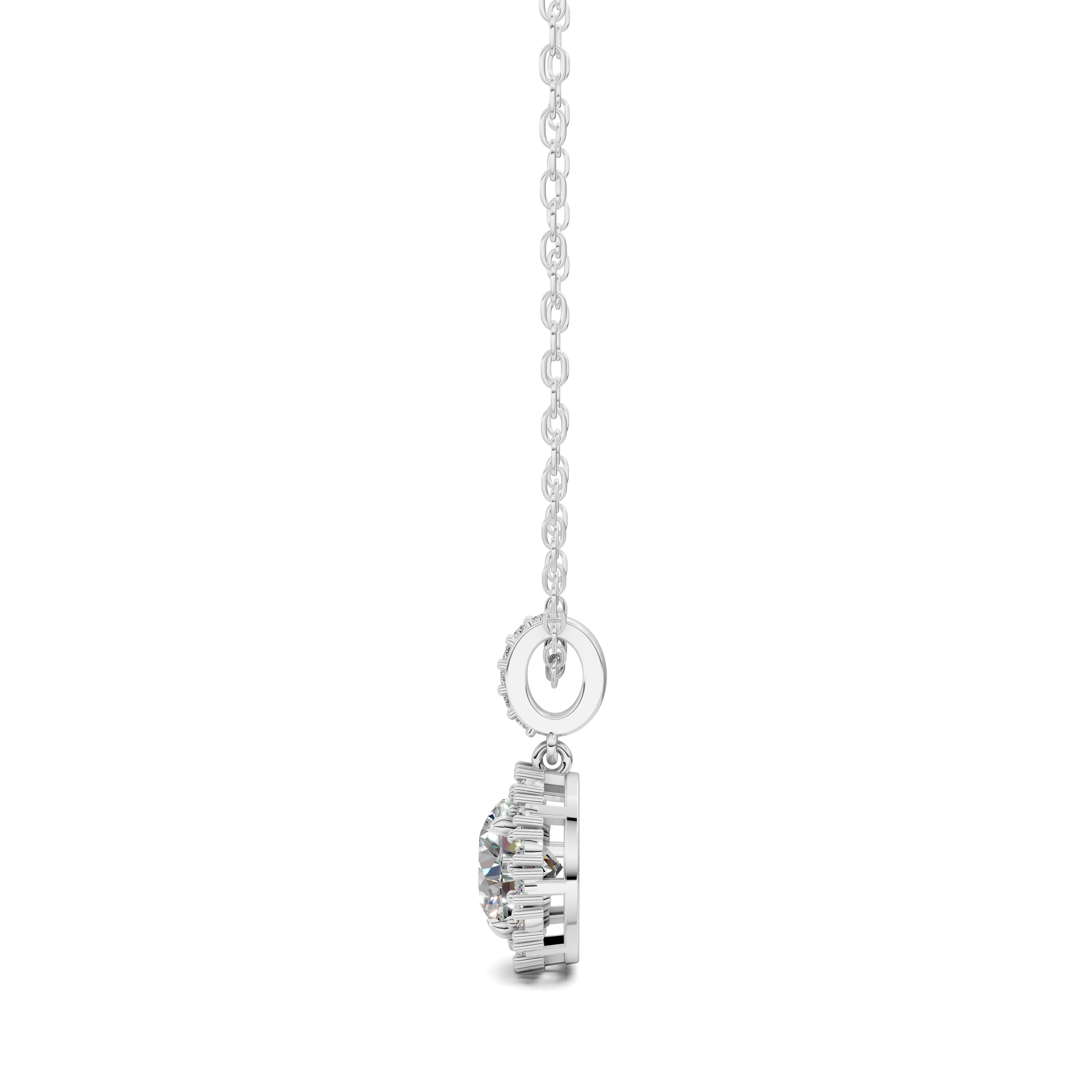 Round Halo Pendant (1.50 CTW)