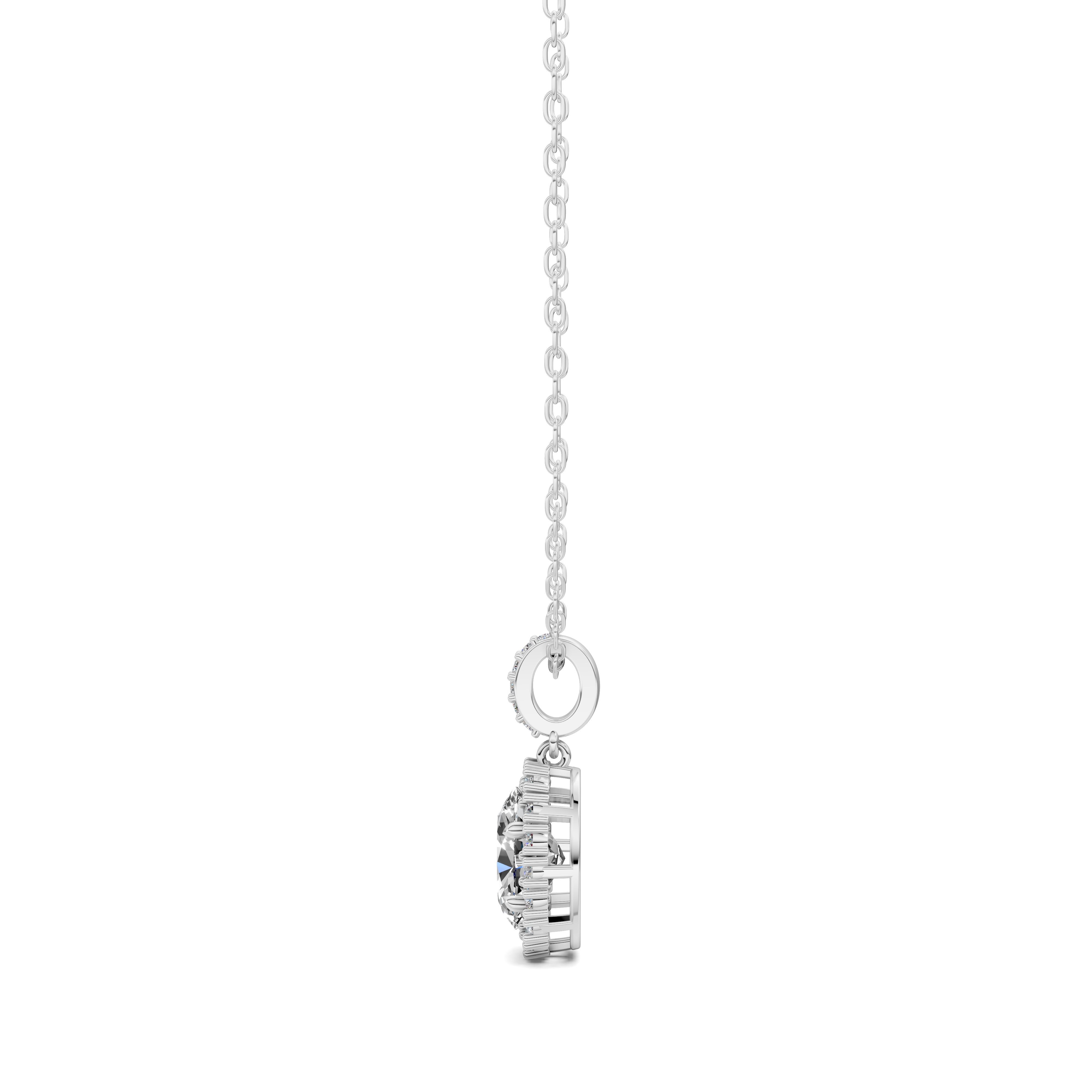 Oval Halo Pendant (1.50 CTW)