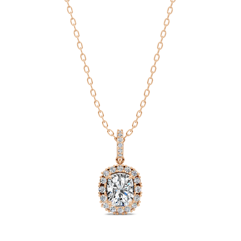 Cushion Halo Pendant (1.50 CTW)