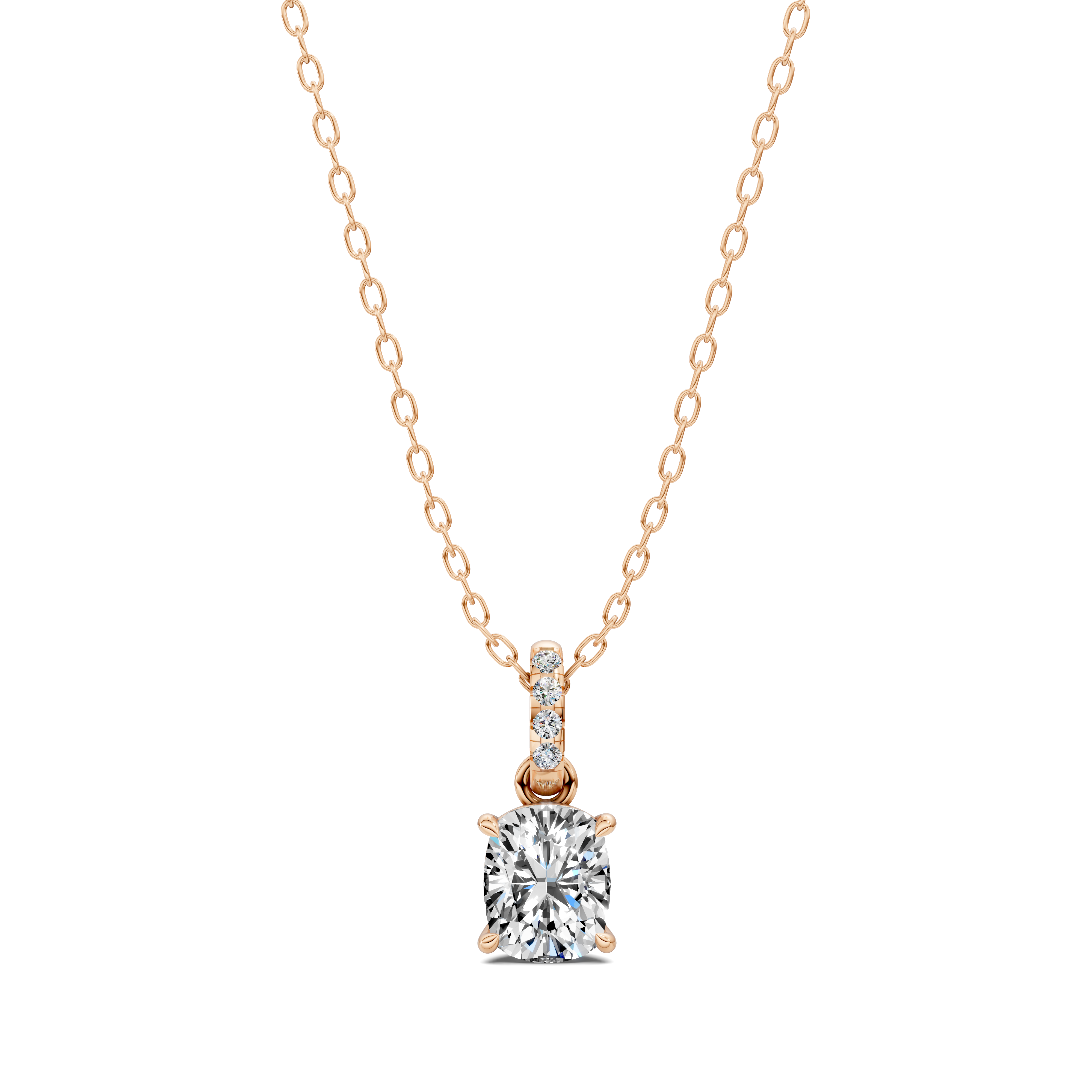 Cushion Pavé Bail Pendant (1.50 CTW)