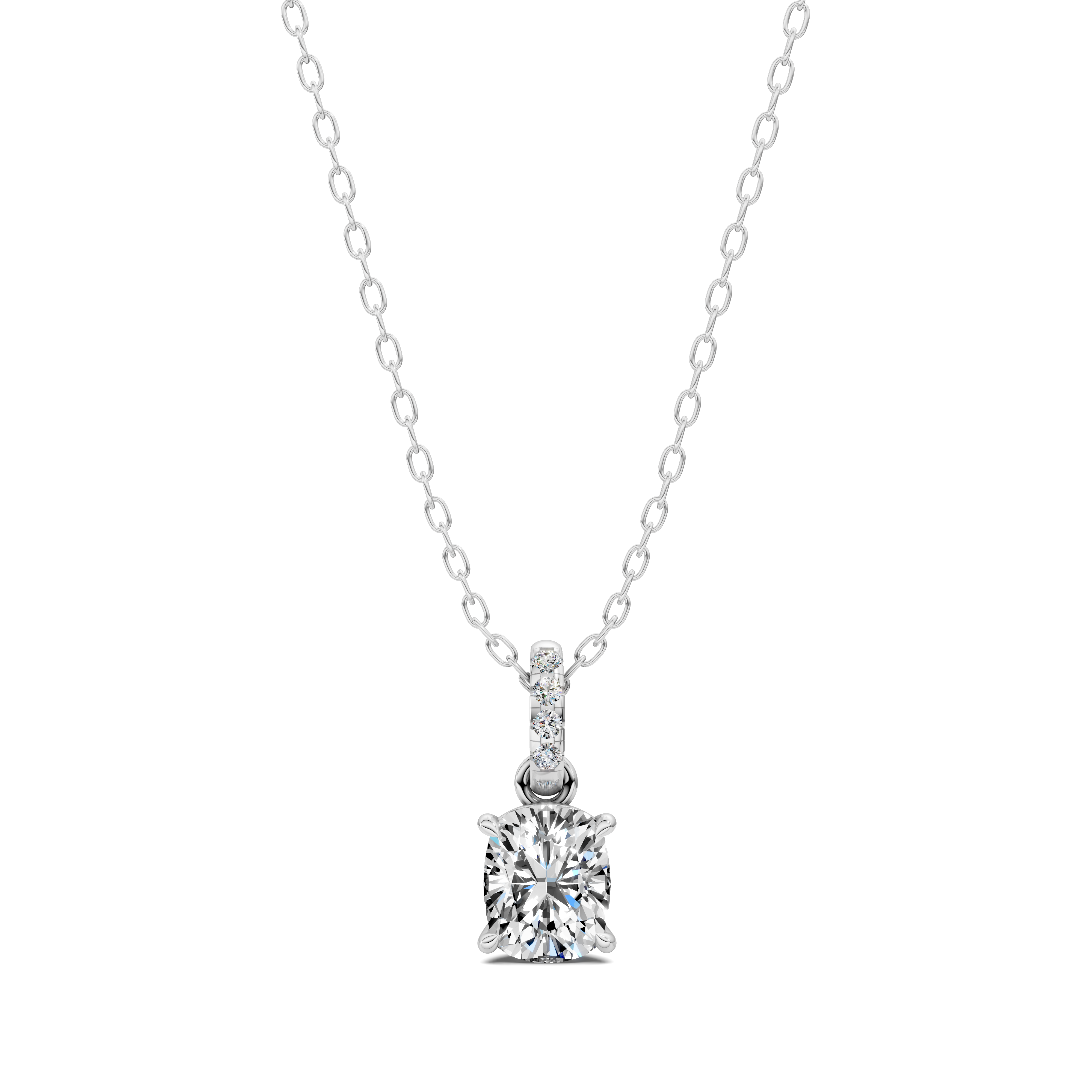Cushion Pavé Bail Pendant (1.50 CTW)