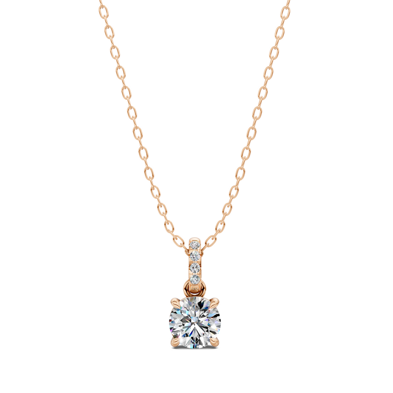 Round Pavé Bail Pendant (1.50 CTW)