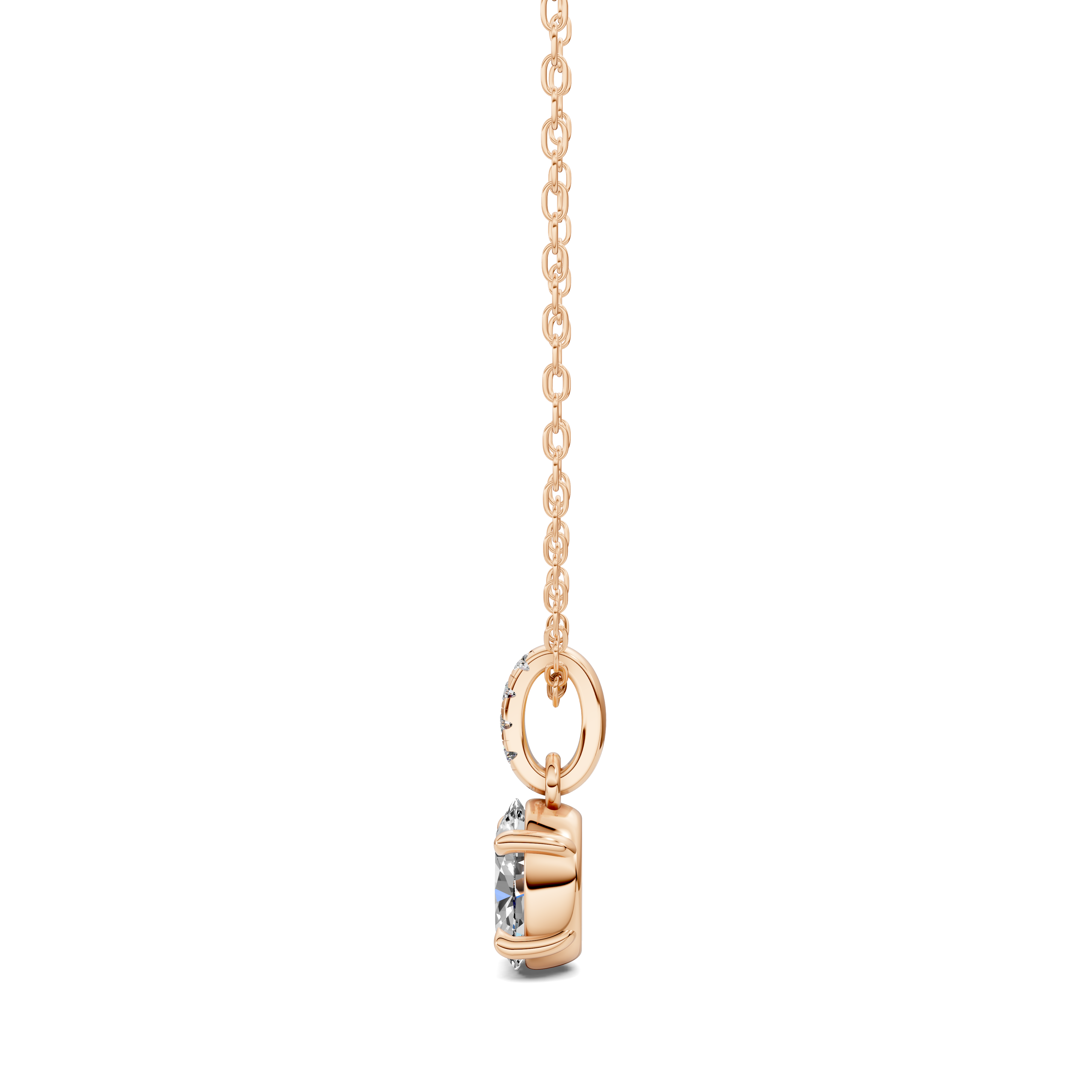 Oval Pavé Bail Pendant (1.50 CTW)