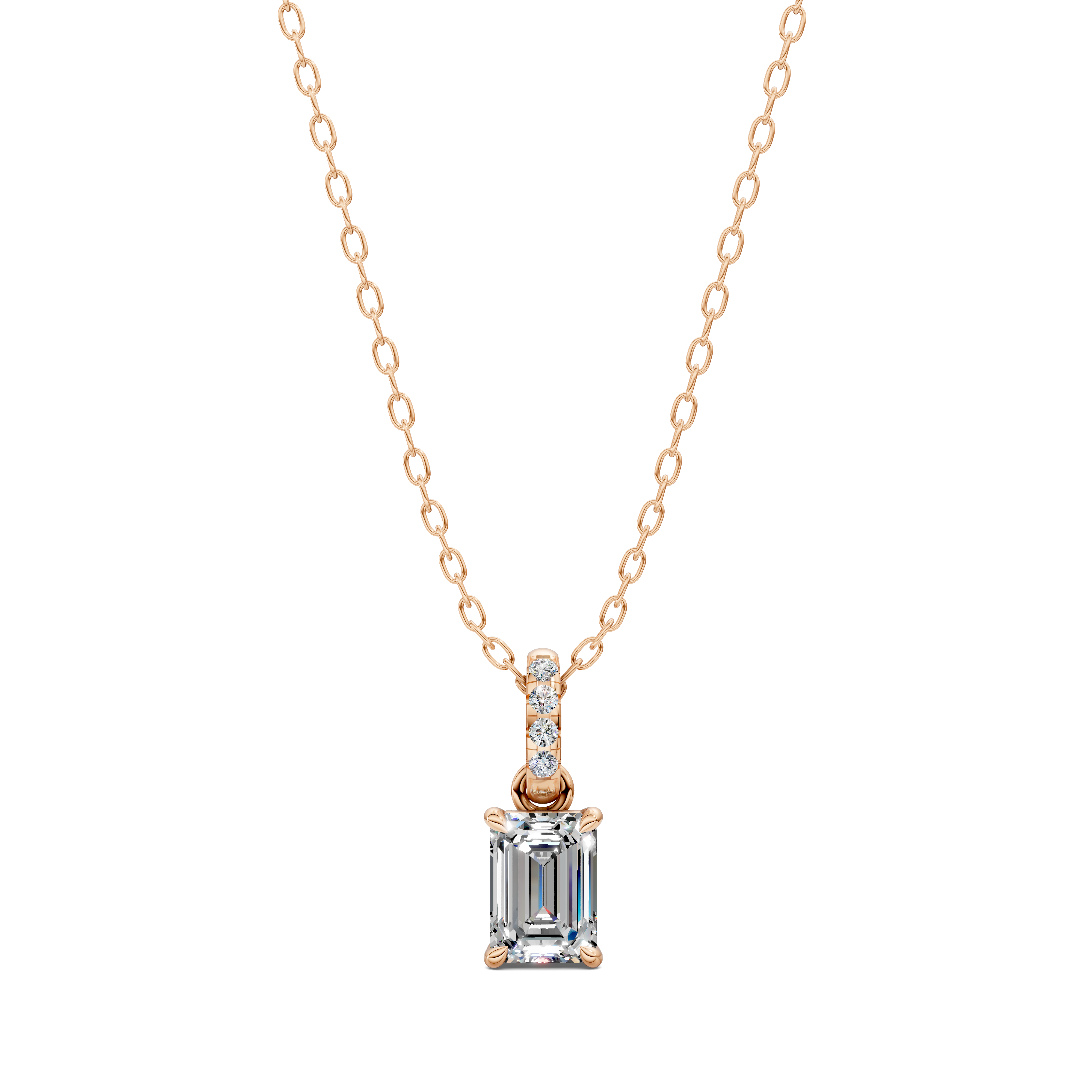 Emerald Pavé Bail Pendant (1.50 CTW)