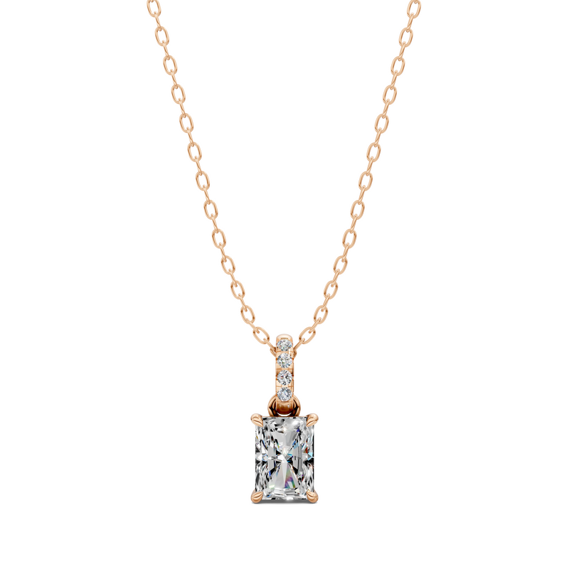 Radiant Pavé Bail Pendant (1.50 CTW)