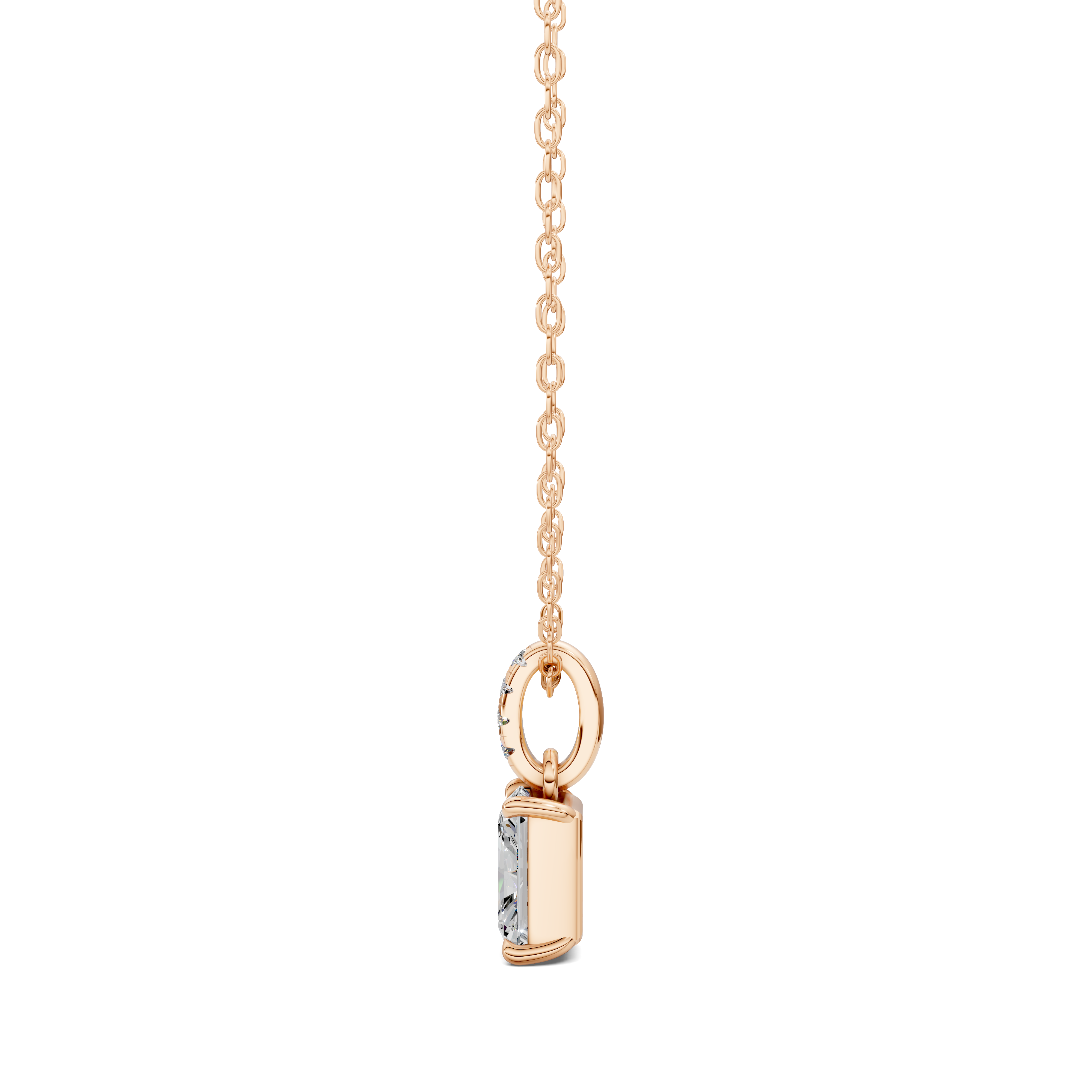 Radiant Pavé Bail Pendant (1.50 CTW)