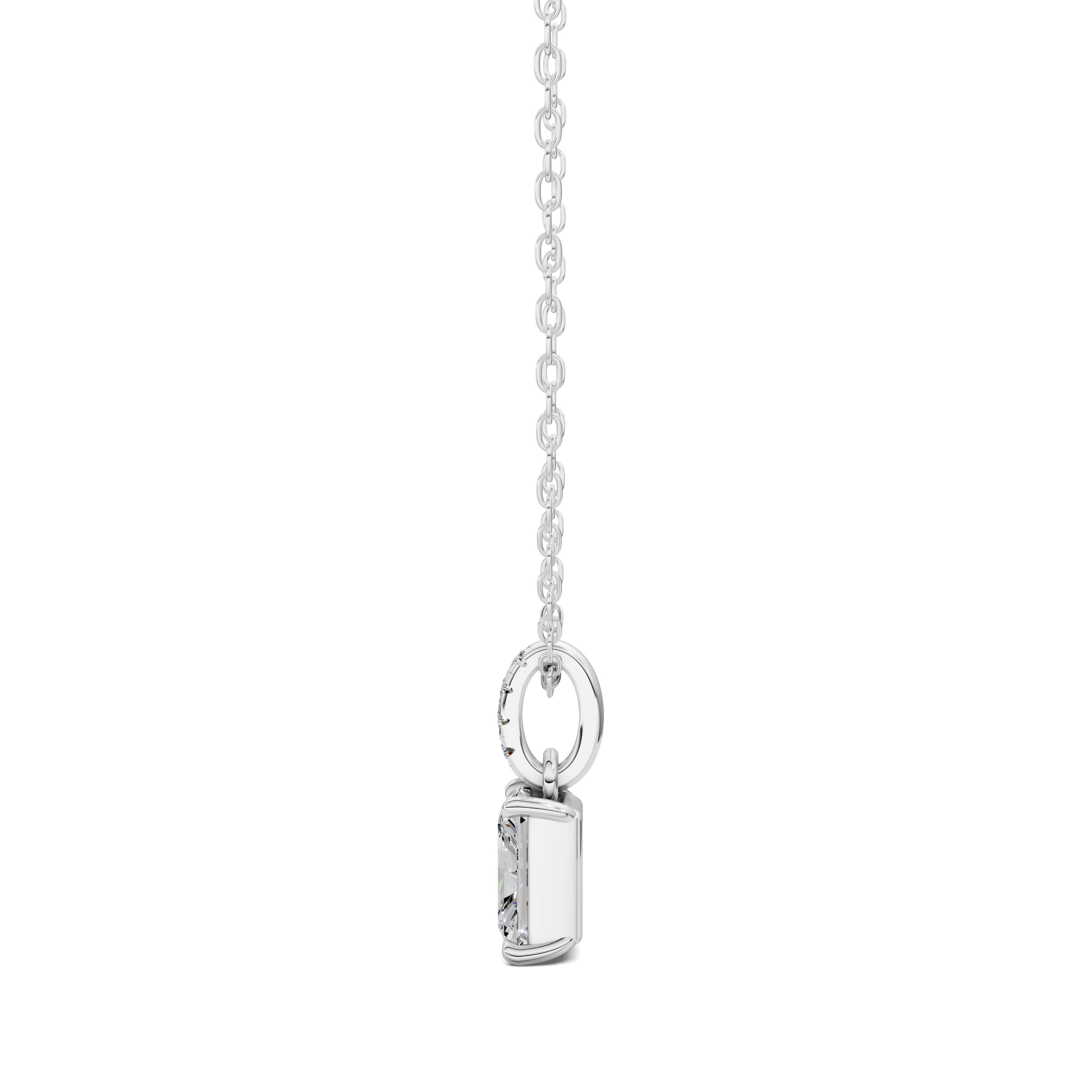 Radiant Pavé Bail Pendant (1.50 CTW)