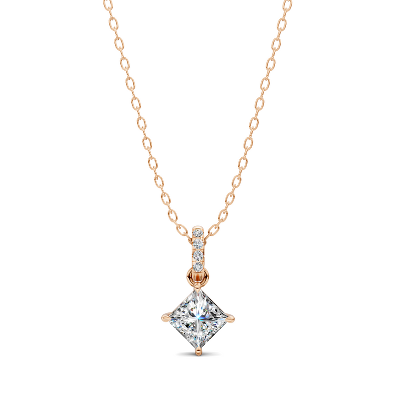 Princess Pavé Bail Pendant (1.50 CTW)