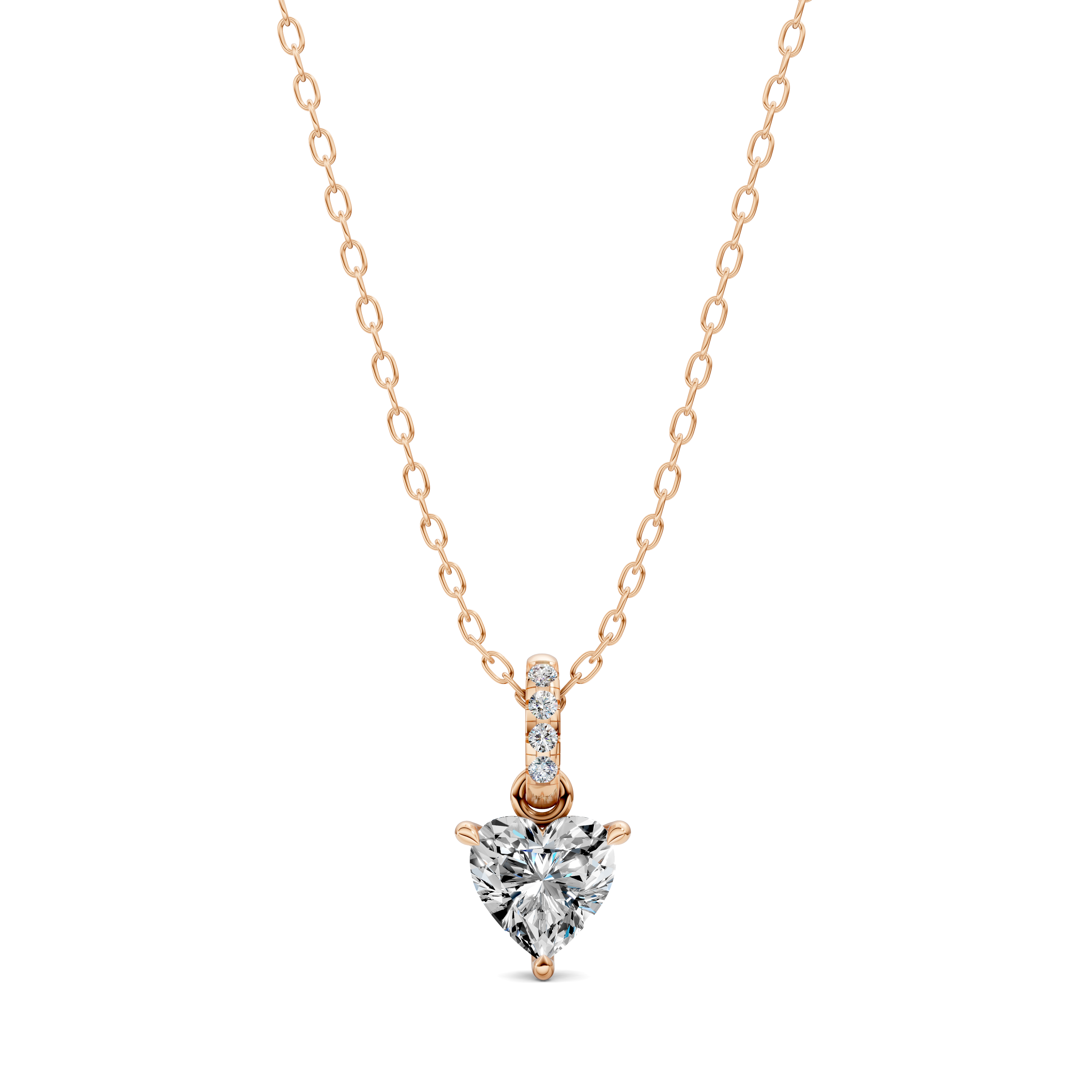 Heart Pavé Bail Pendant (1.50 CTW)