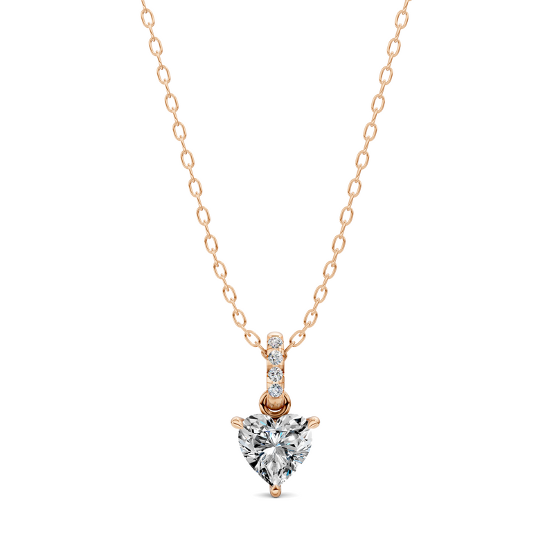 Heart Pavé Bail Pendant (1.50 CTW)