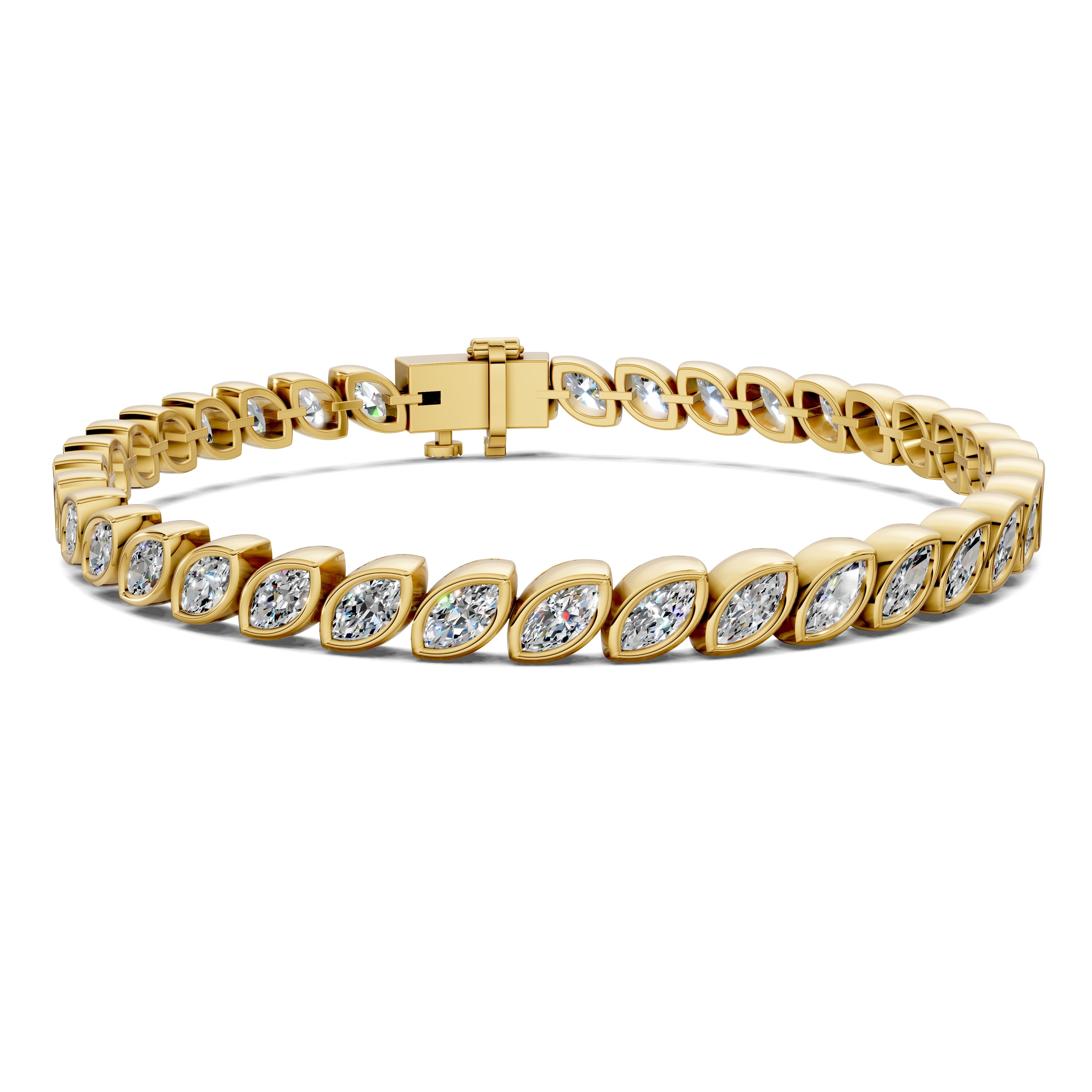 Ella Marquise Bezel Tennis Bracelet