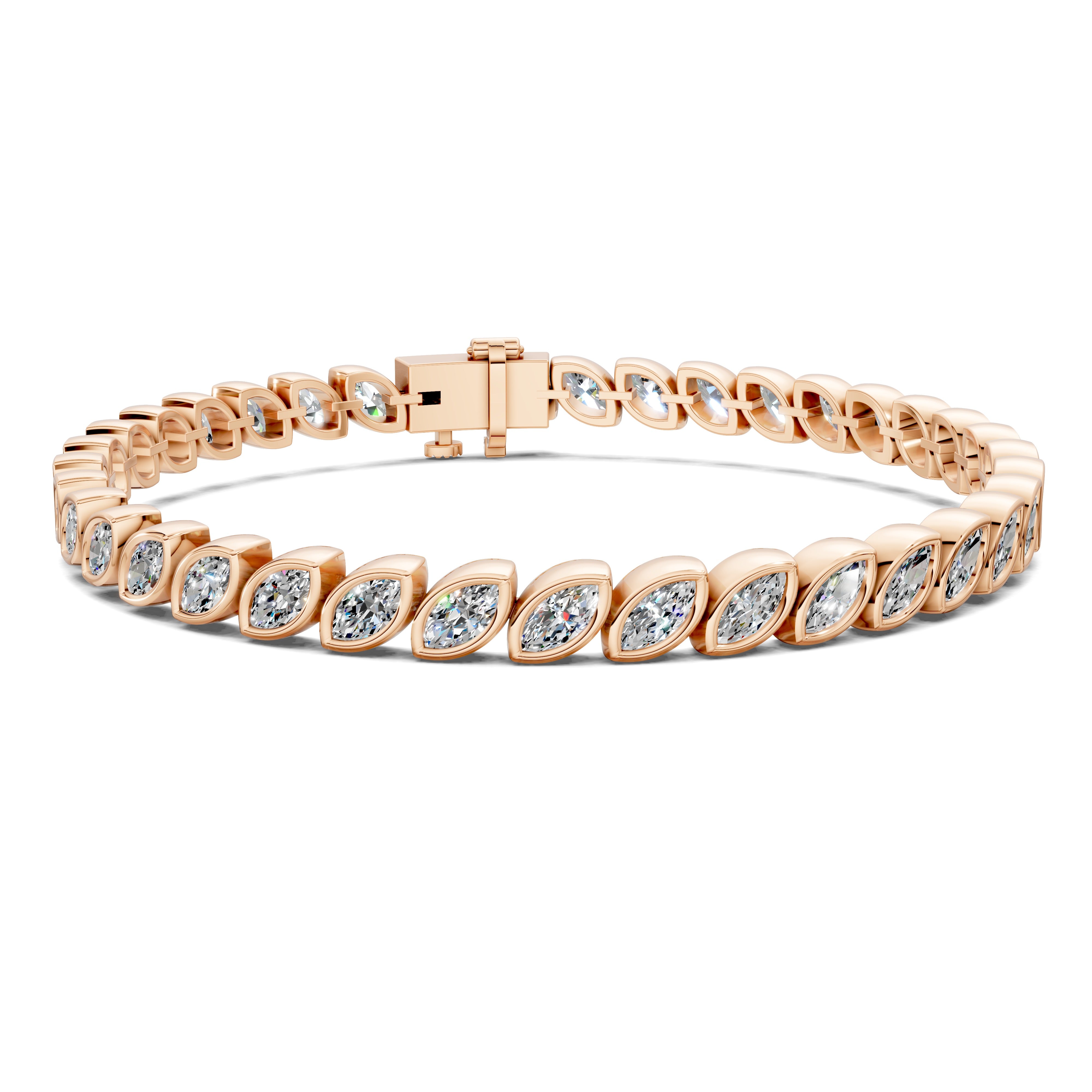 Ella Marquise Bezel Tennis Bracelet