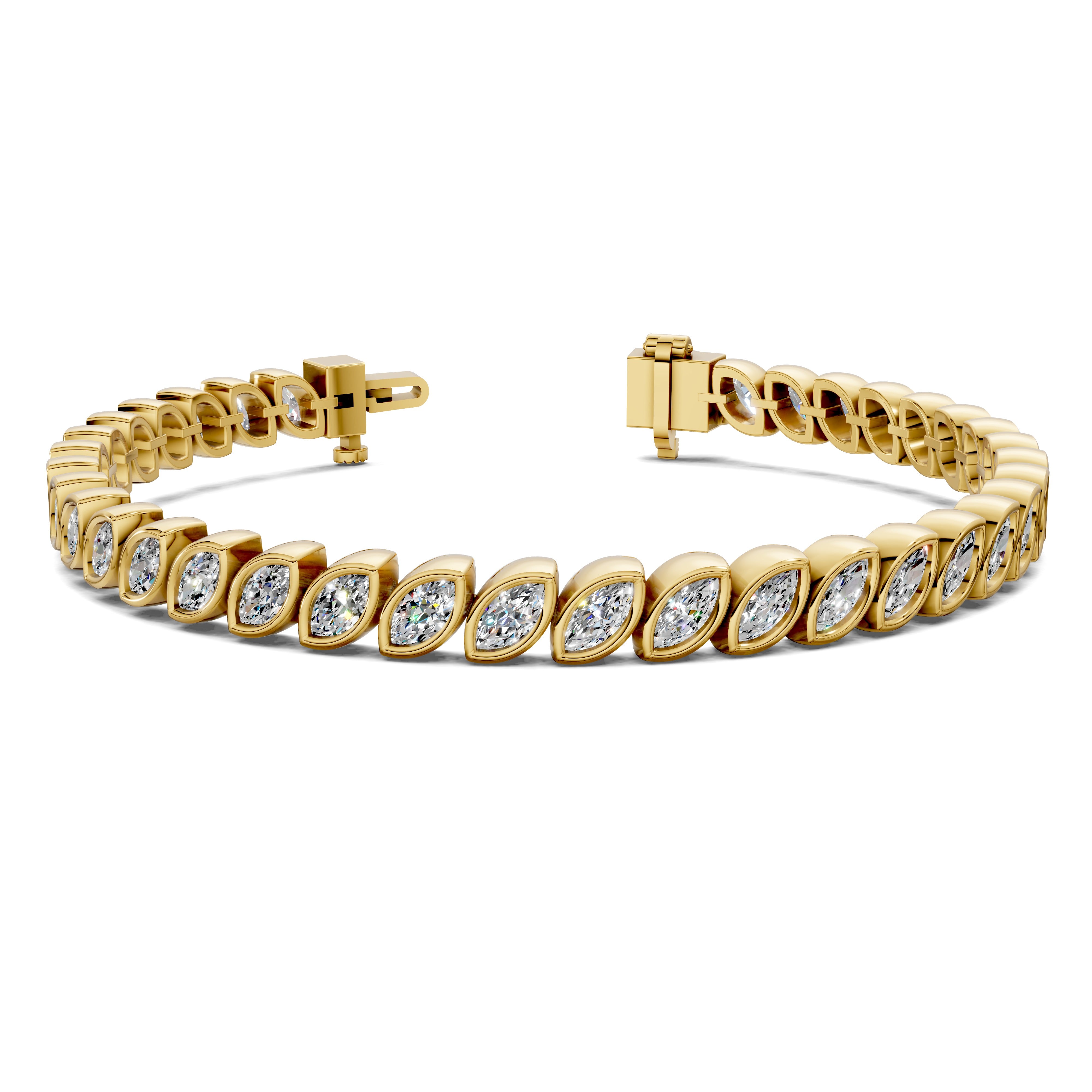 Ella Marquise Bezel Tennis Bracelet