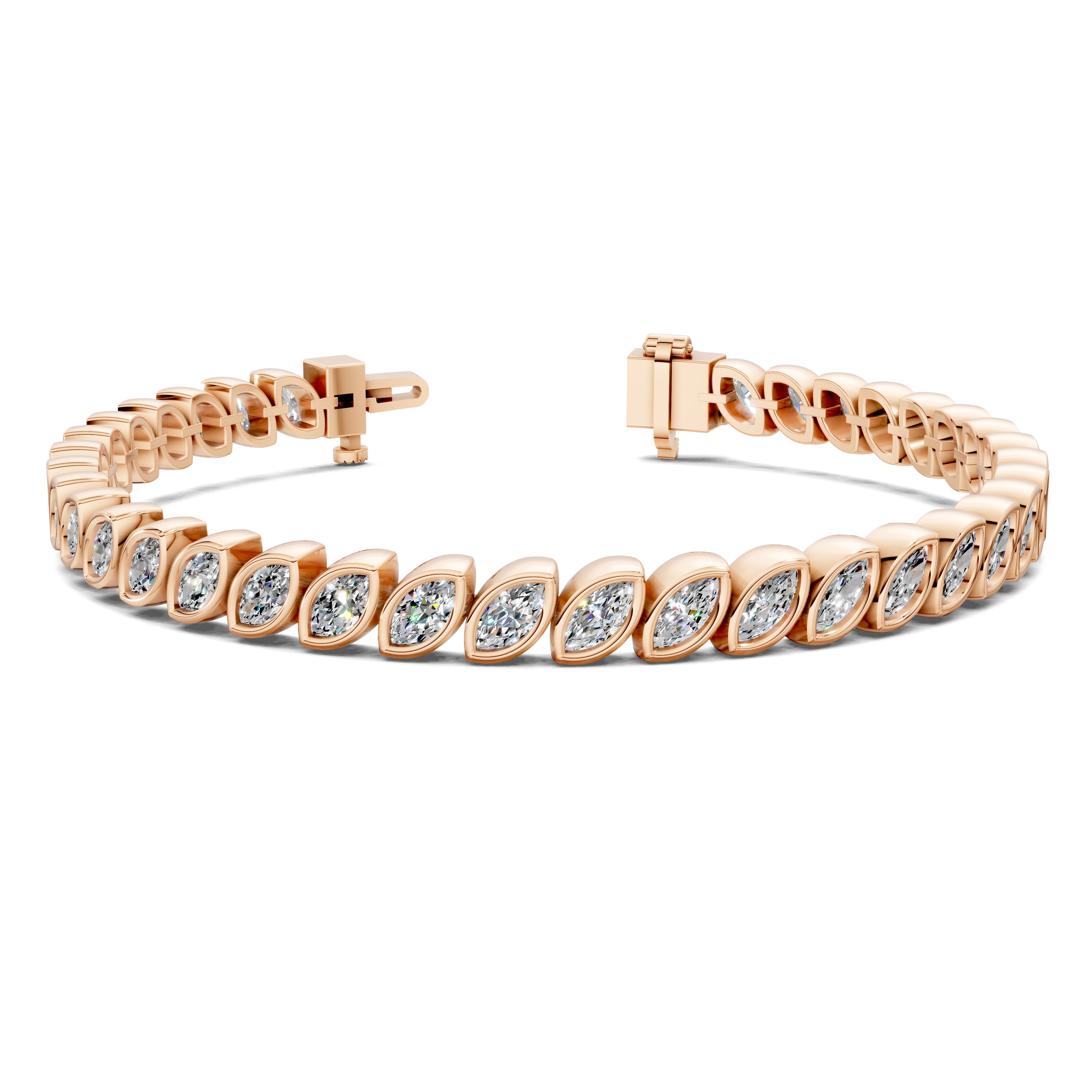 Ella Marquise Bezel Tennis Bracelet