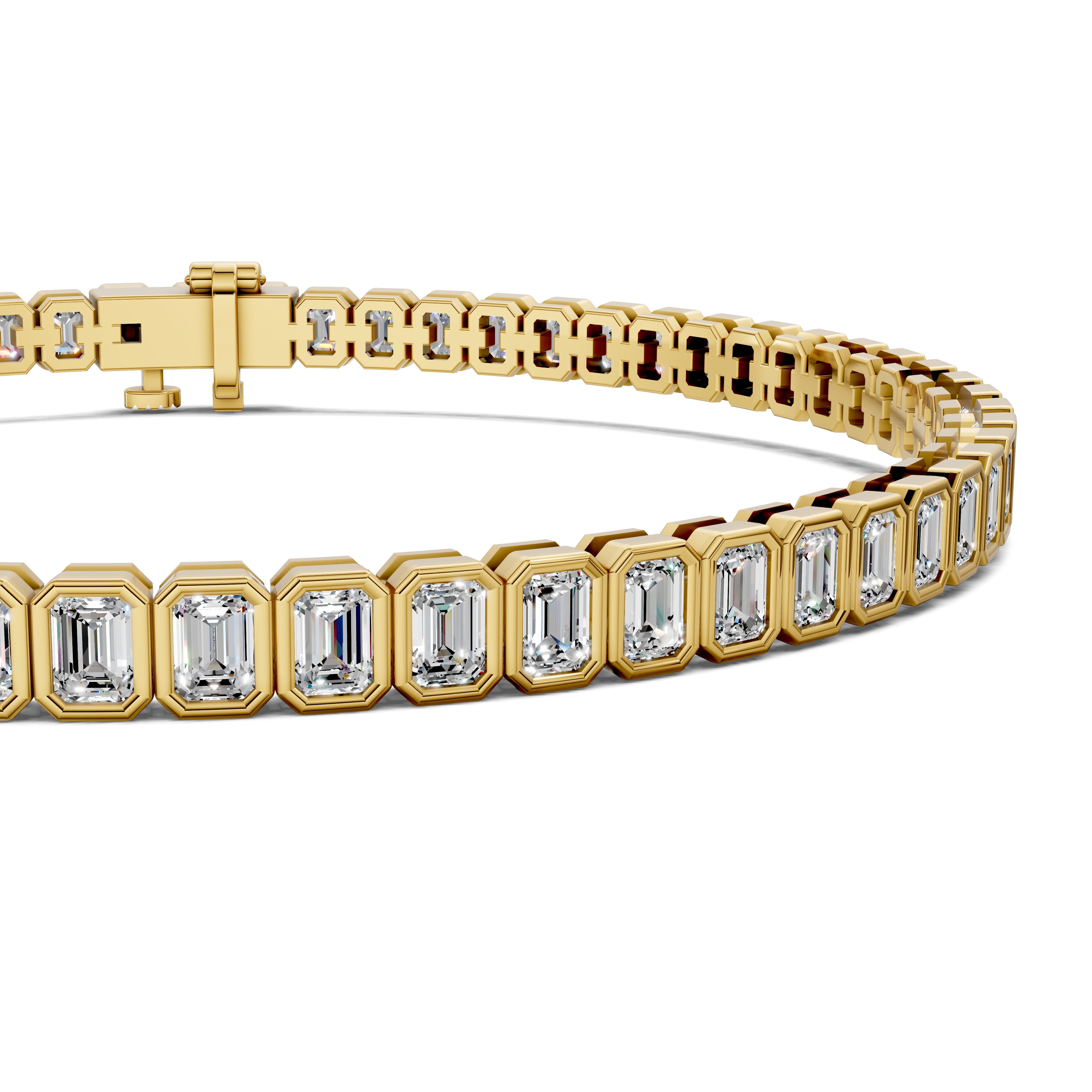 Sophie Emerald Bezel Tennis Bracelet
