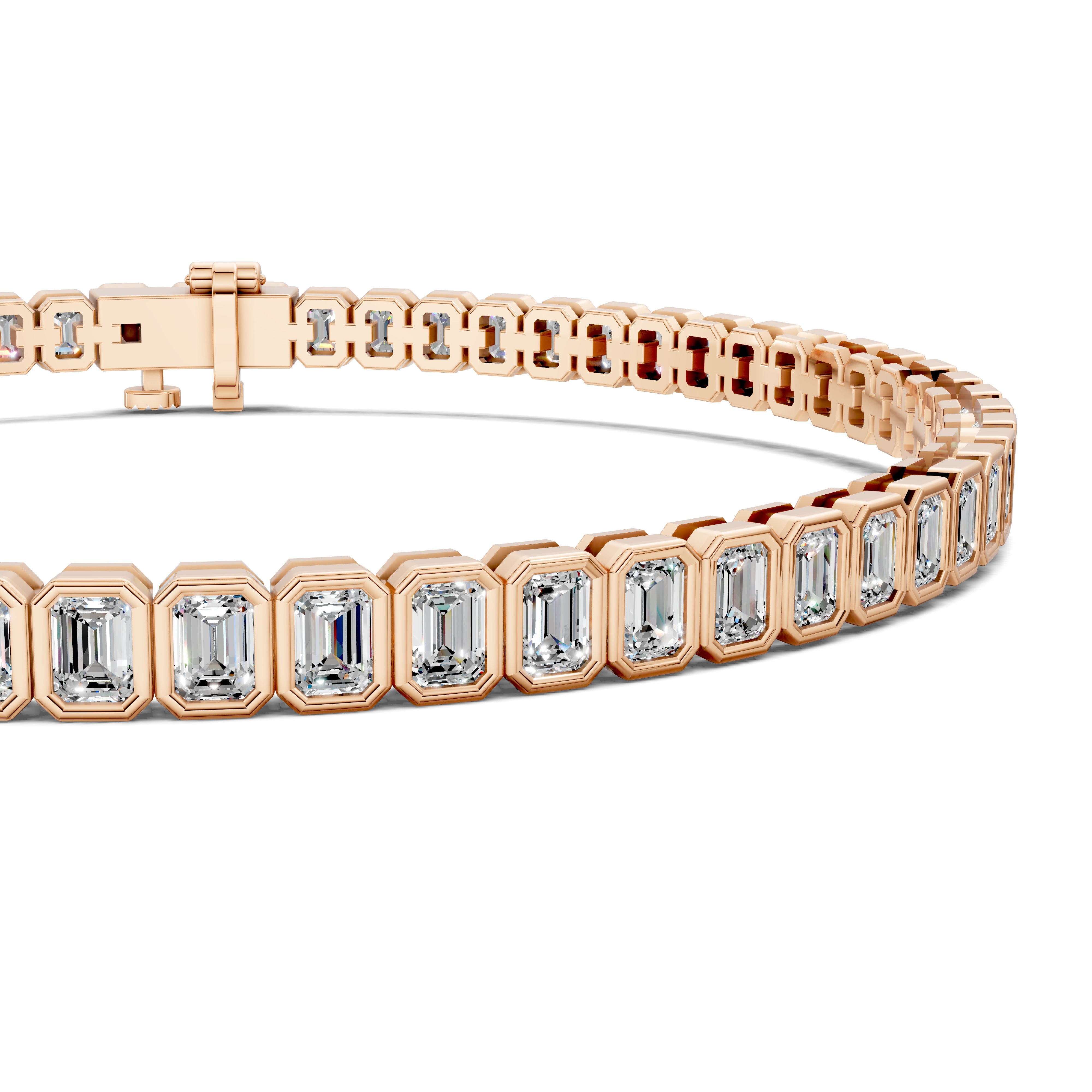 Sophie Emerald Bezel Tennis Bracelet