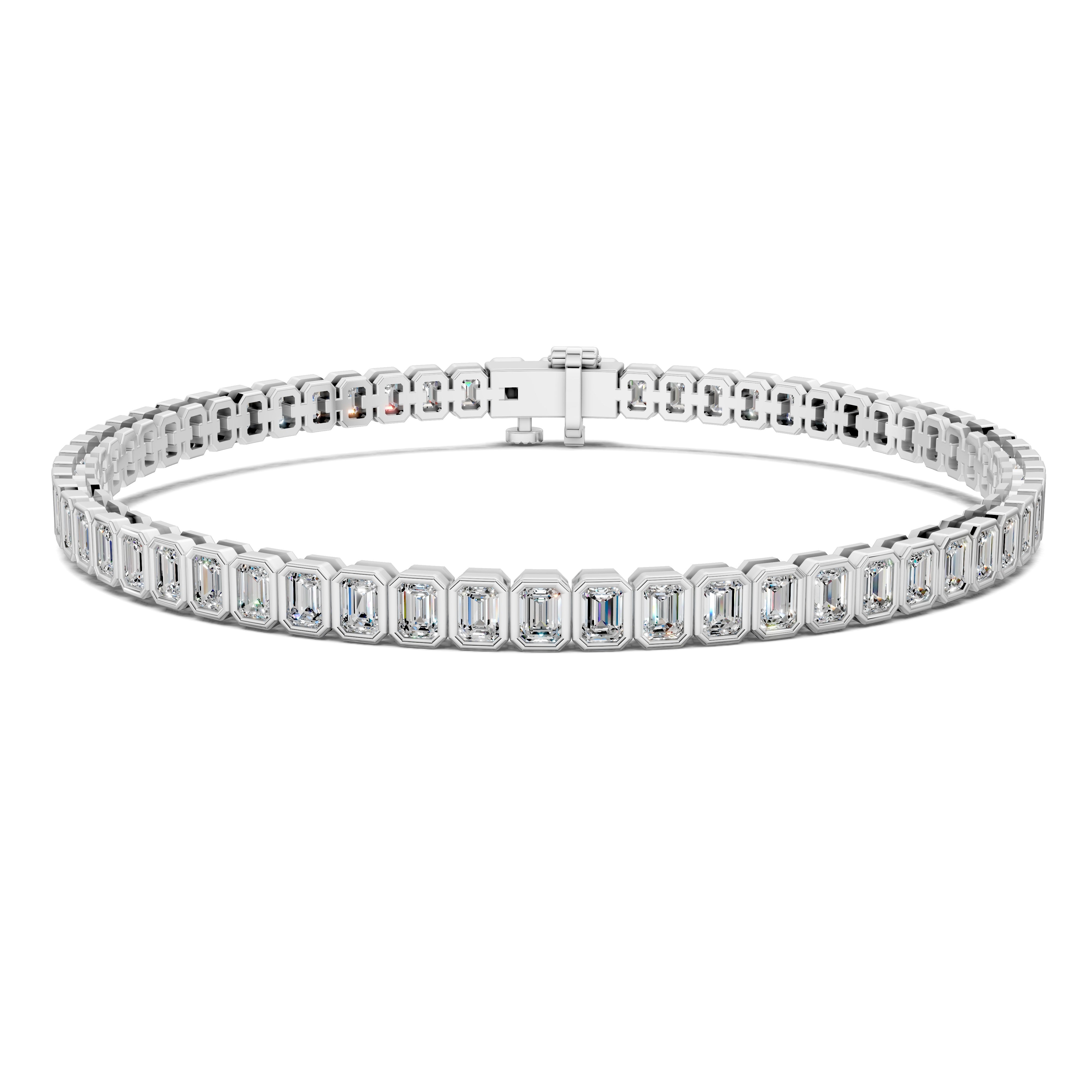 Sophie Emerald Bezel Tennis Bracelet