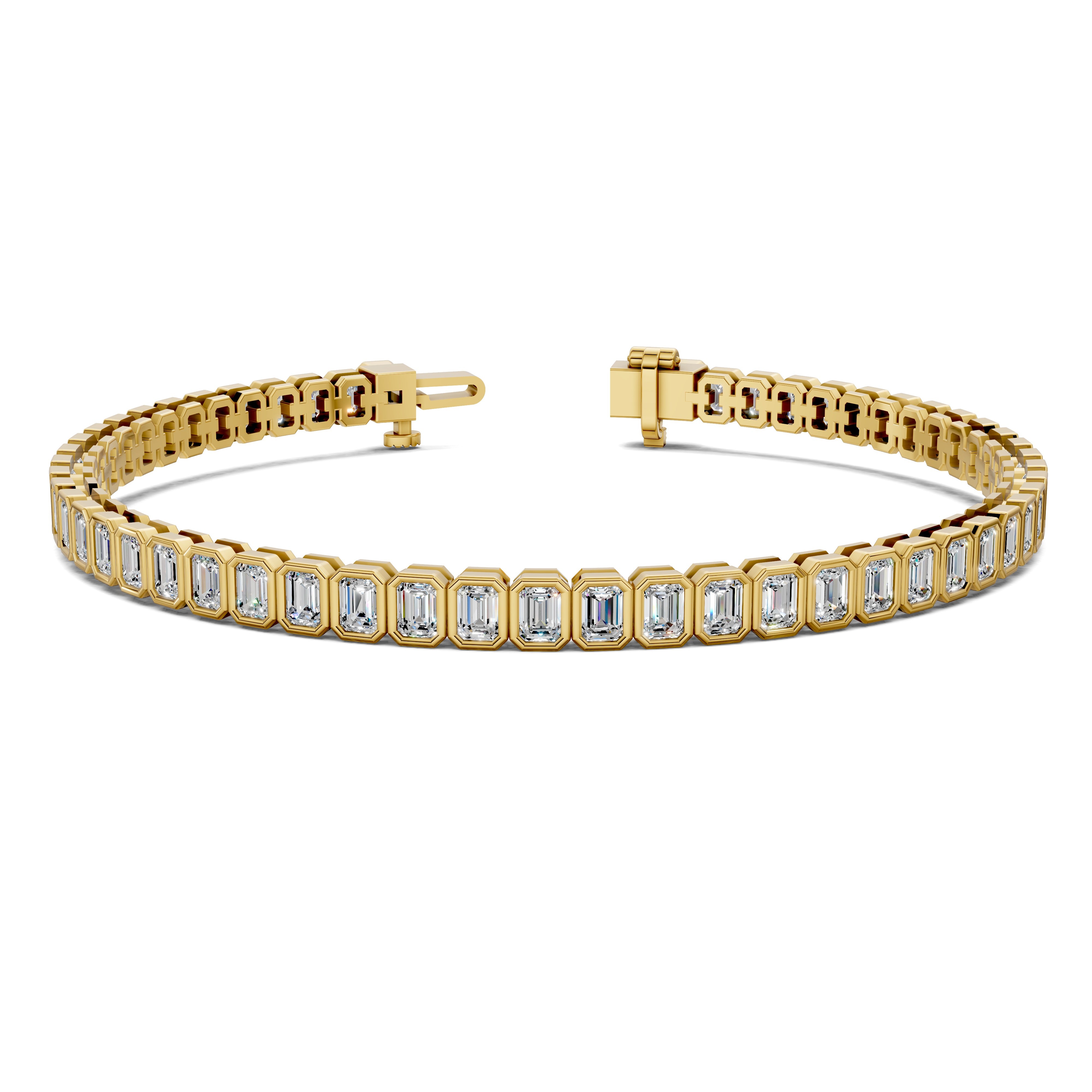 Sophie Emerald Bezel Tennis Bracelet