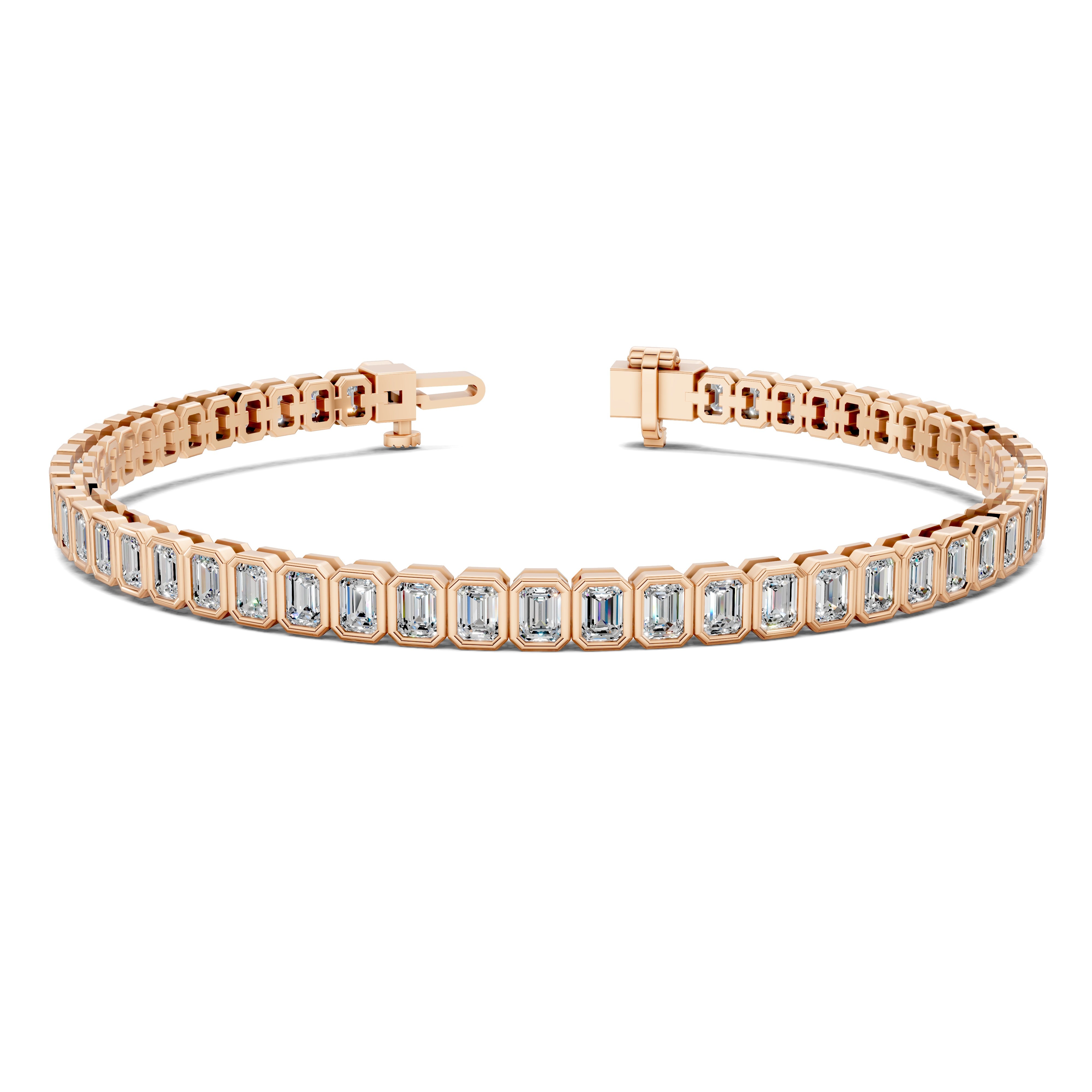 Sophie Emerald Bezel Tennis Bracelet