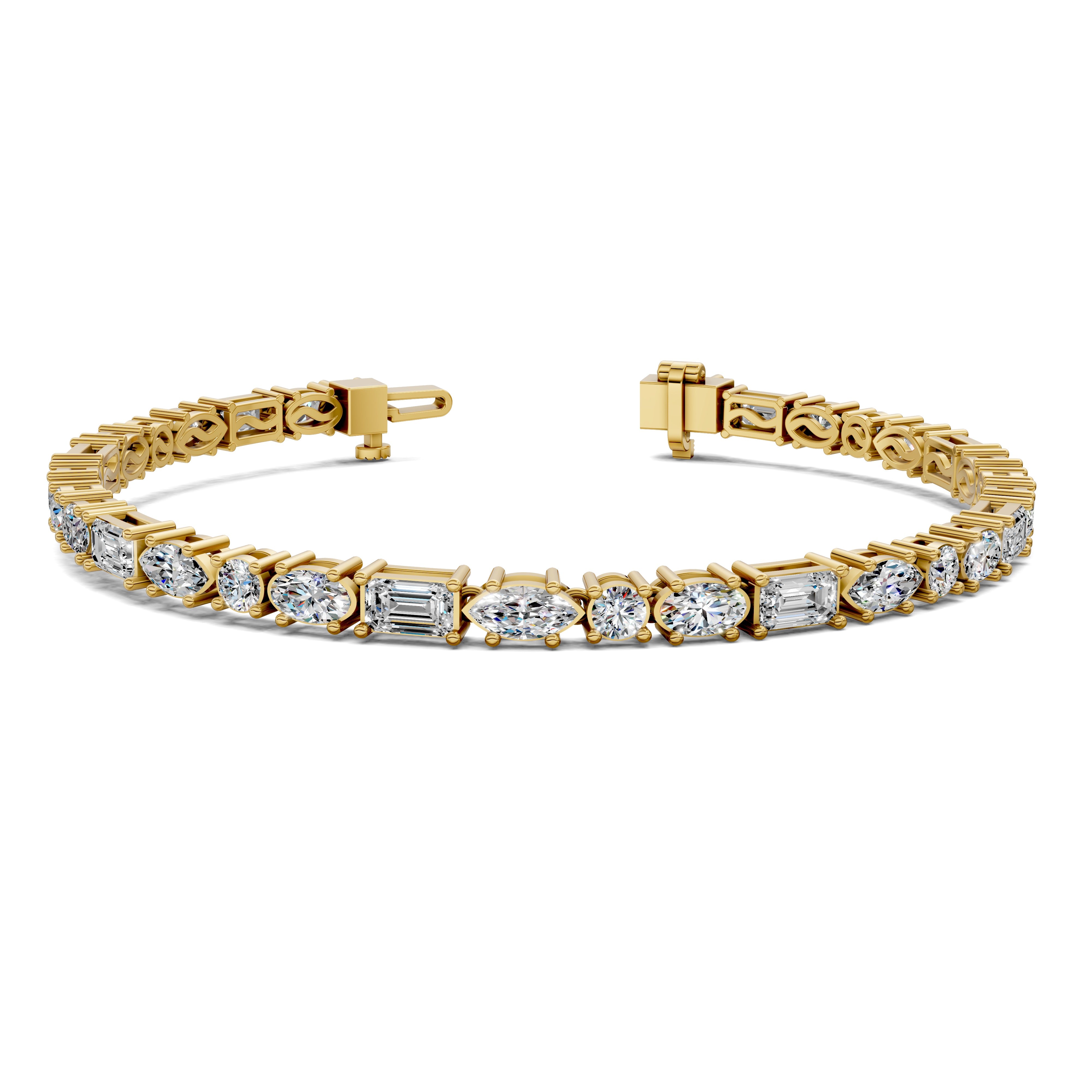 Sophie Mixed-Shape 4-Prong Tennis Bracelet