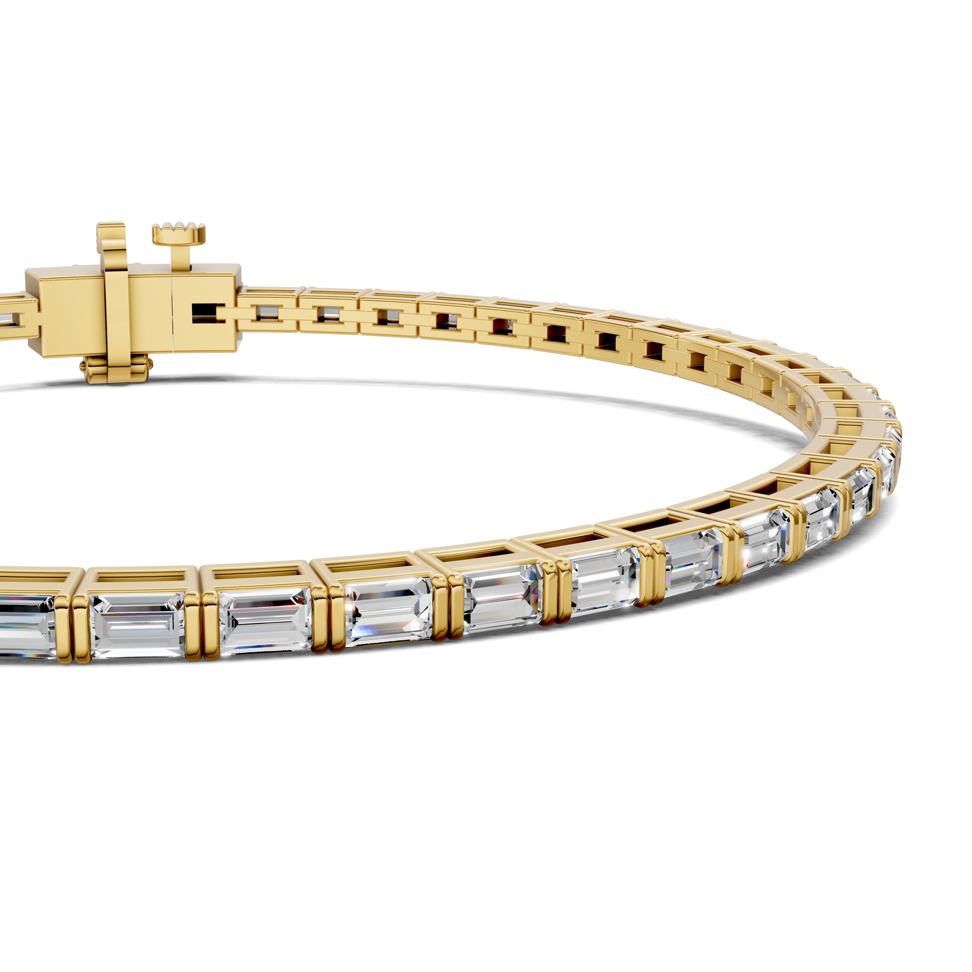 Chloe East-West Baguette Tennis Bracelet