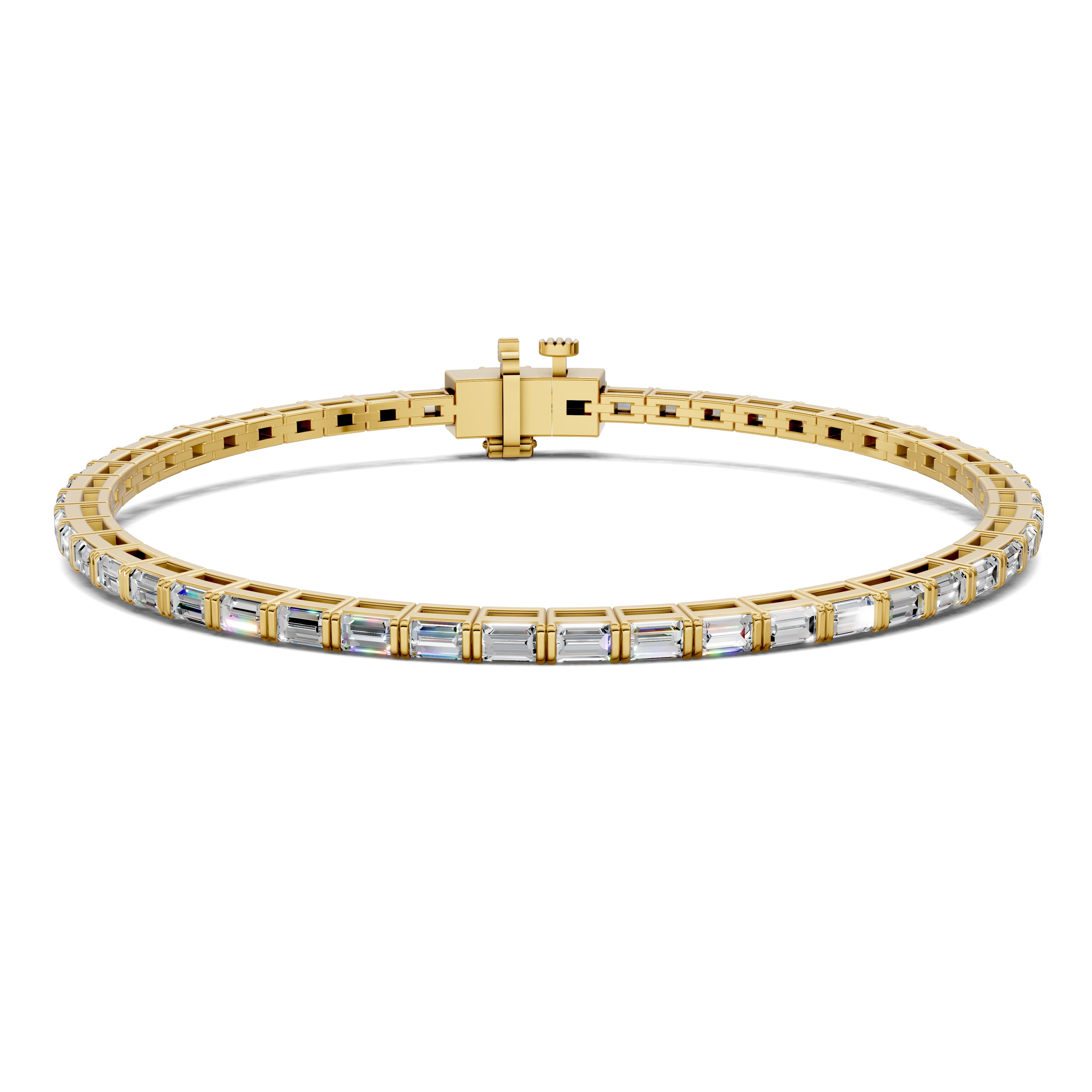 Chloe East-West Baguette Tennis Bracelet
