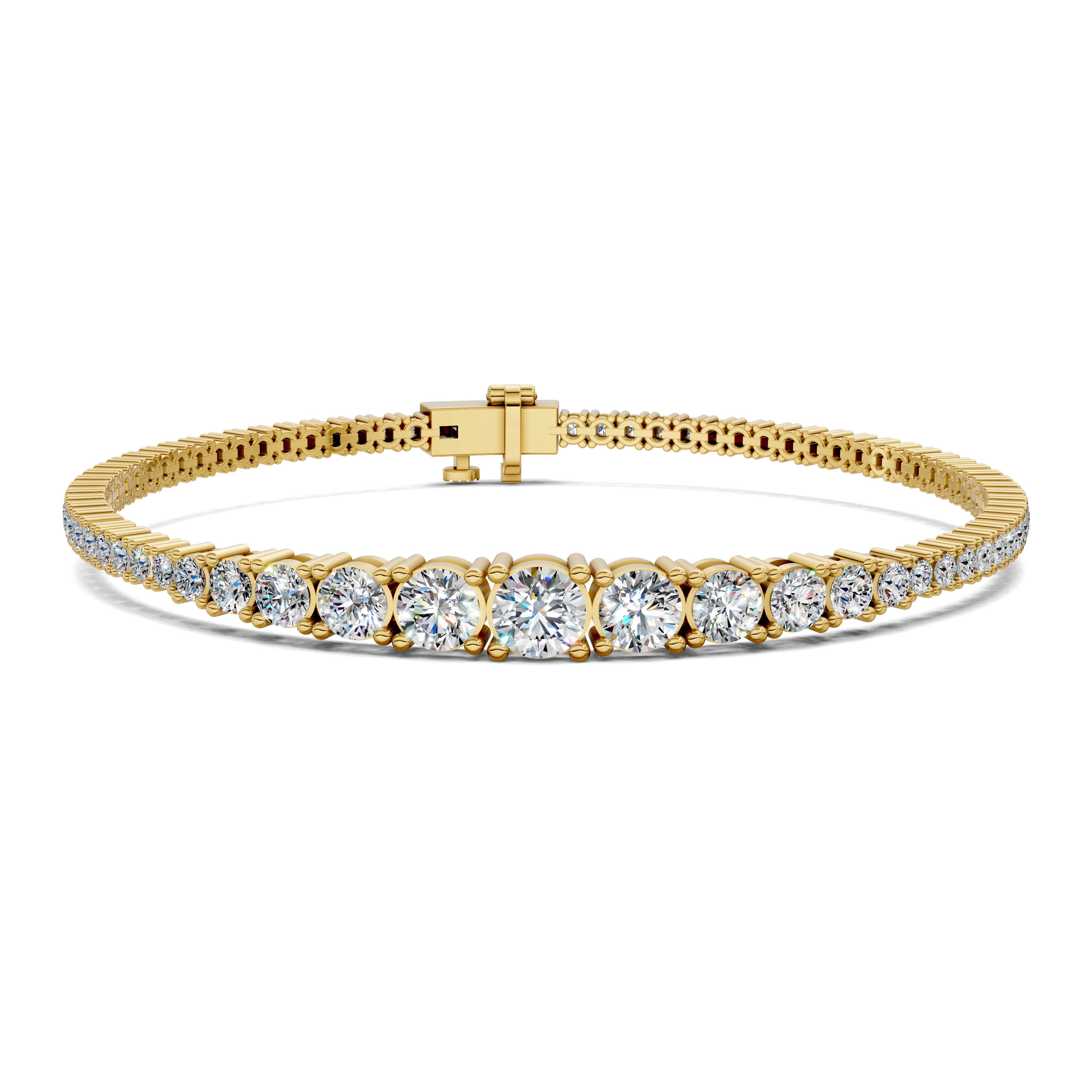 Ava Graduated Four-Prong Tennis Bracelet