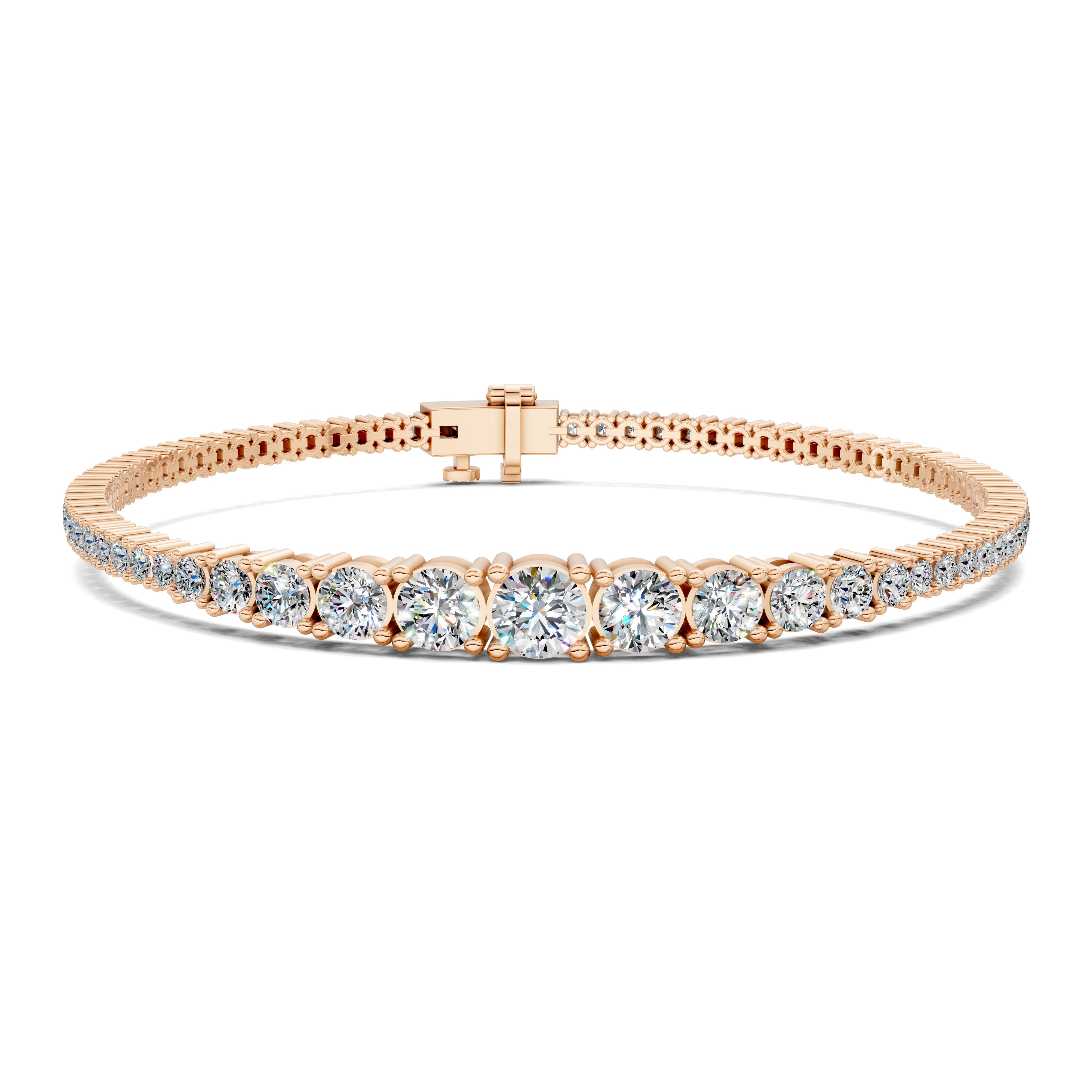 Ava Graduated Four-Prong Tennis Bracelet
