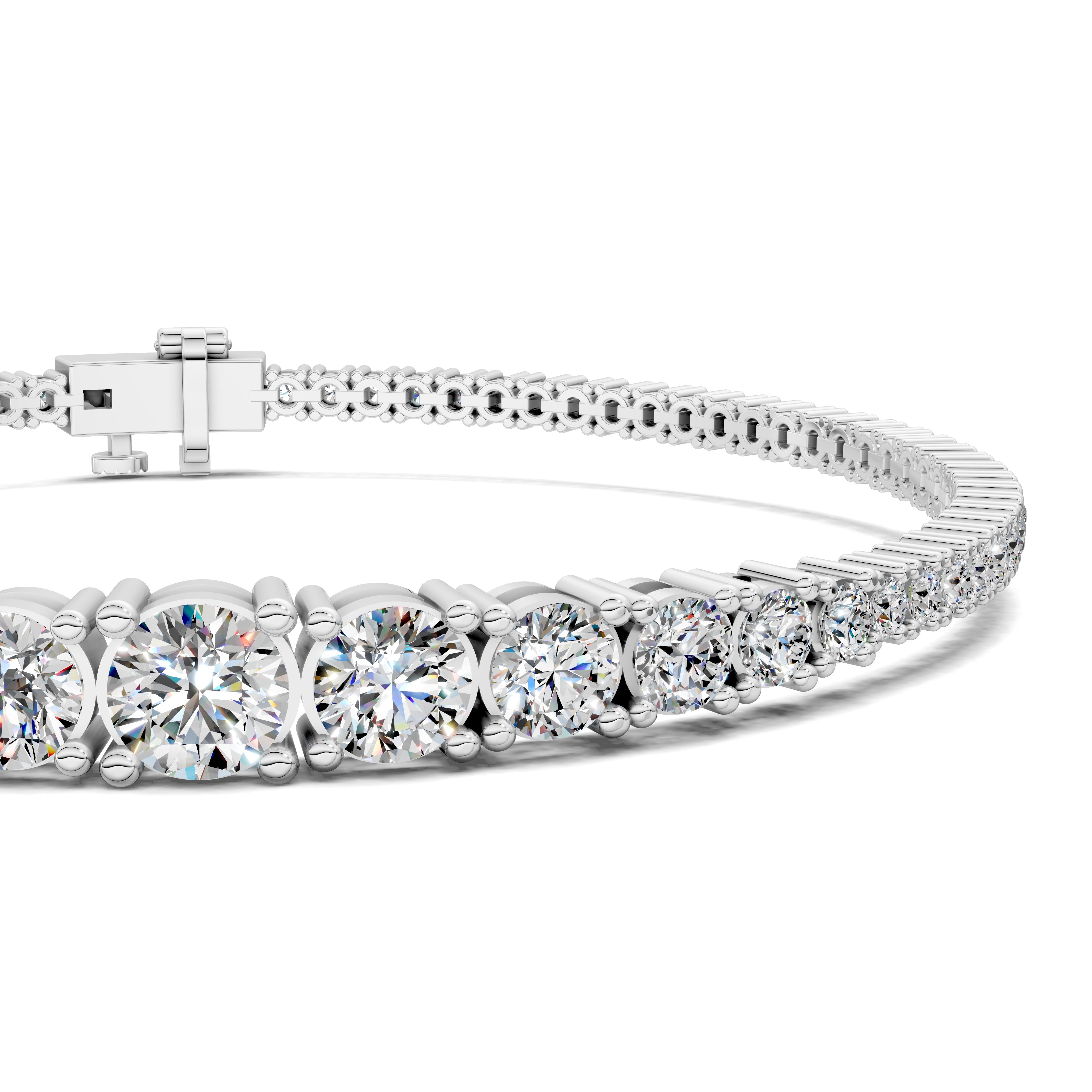 Ava Graduated Four-Prong Tennis Bracelet