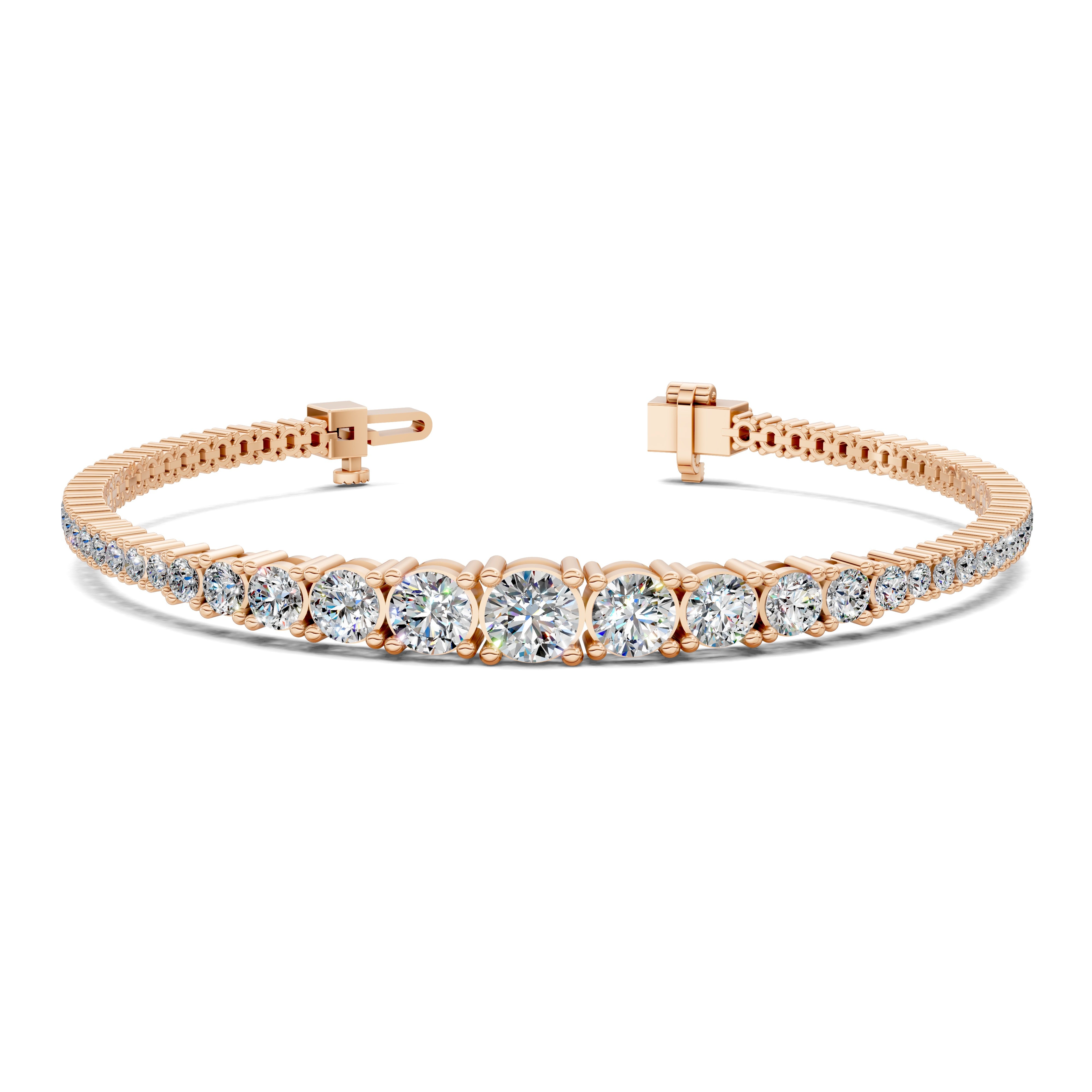 Ava Graduated Four-Prong Tennis Bracelet