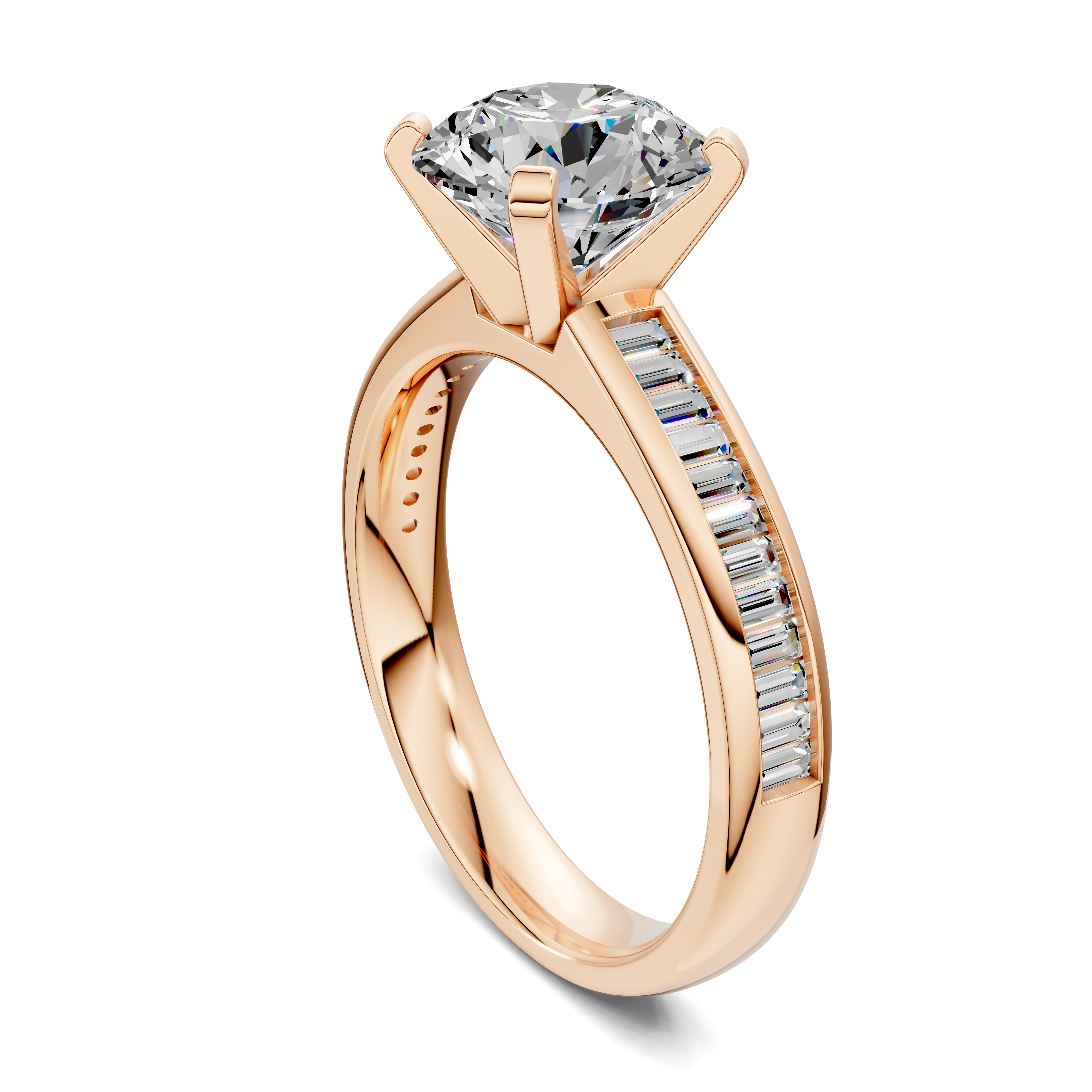 Paige Baguette Channel Set Ring