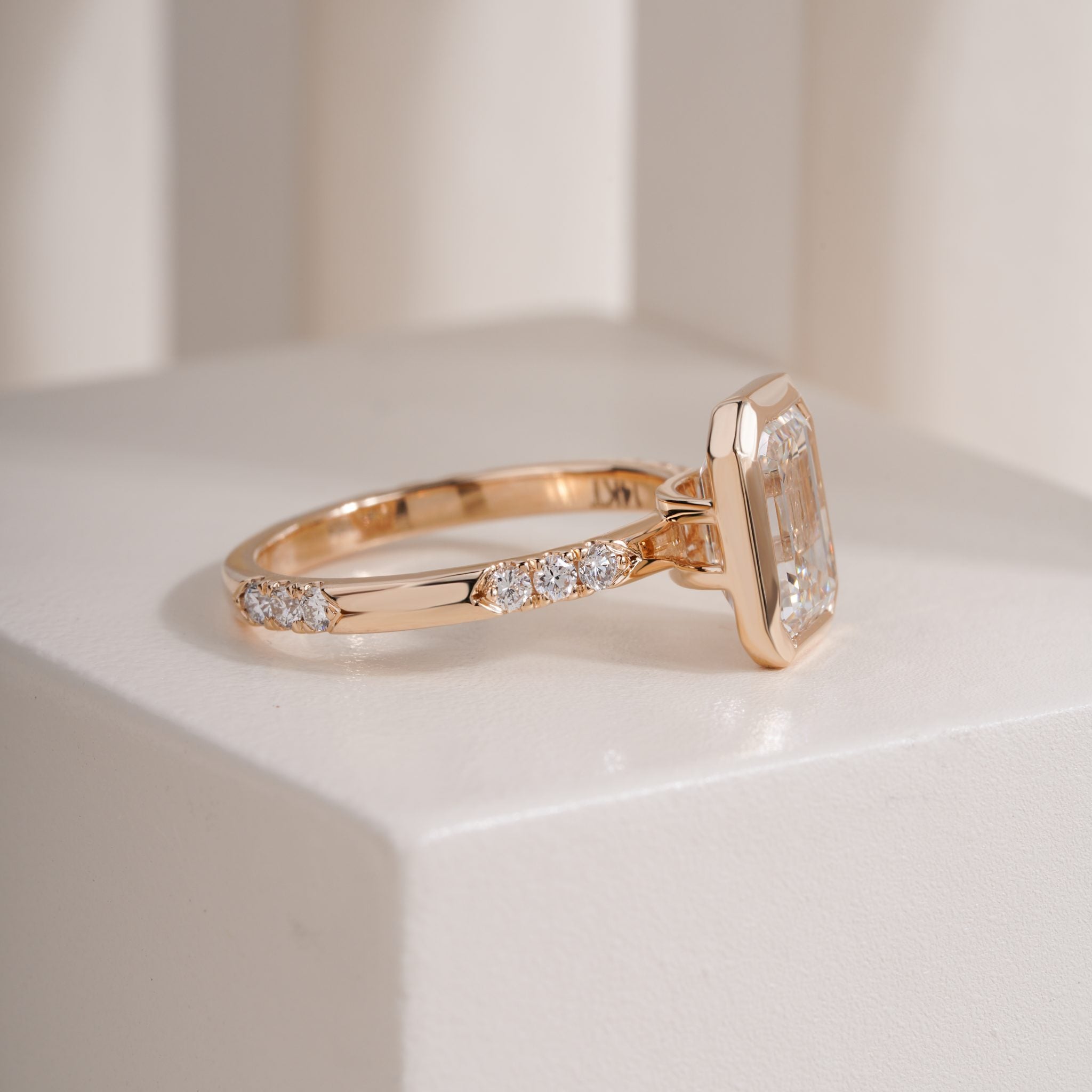 The Seraphelle Emerald Bezel Ring